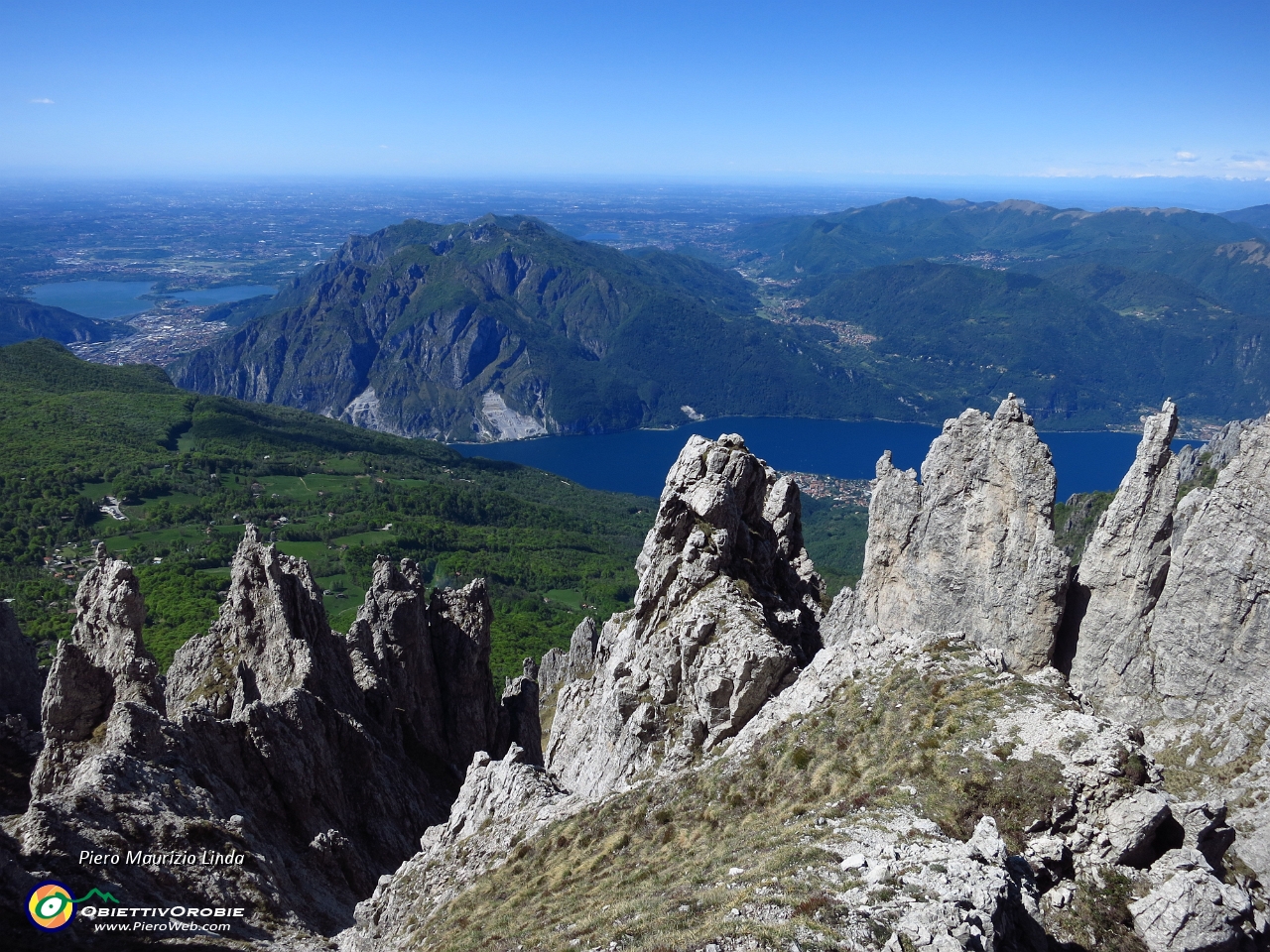 21 Ramo di Lecco del lago di Como con laghi di Oggiono e Annone con i conglomerati di Mandello e Valbrona.JPG